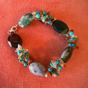 Bracelet with sterling silver & stone Final sale